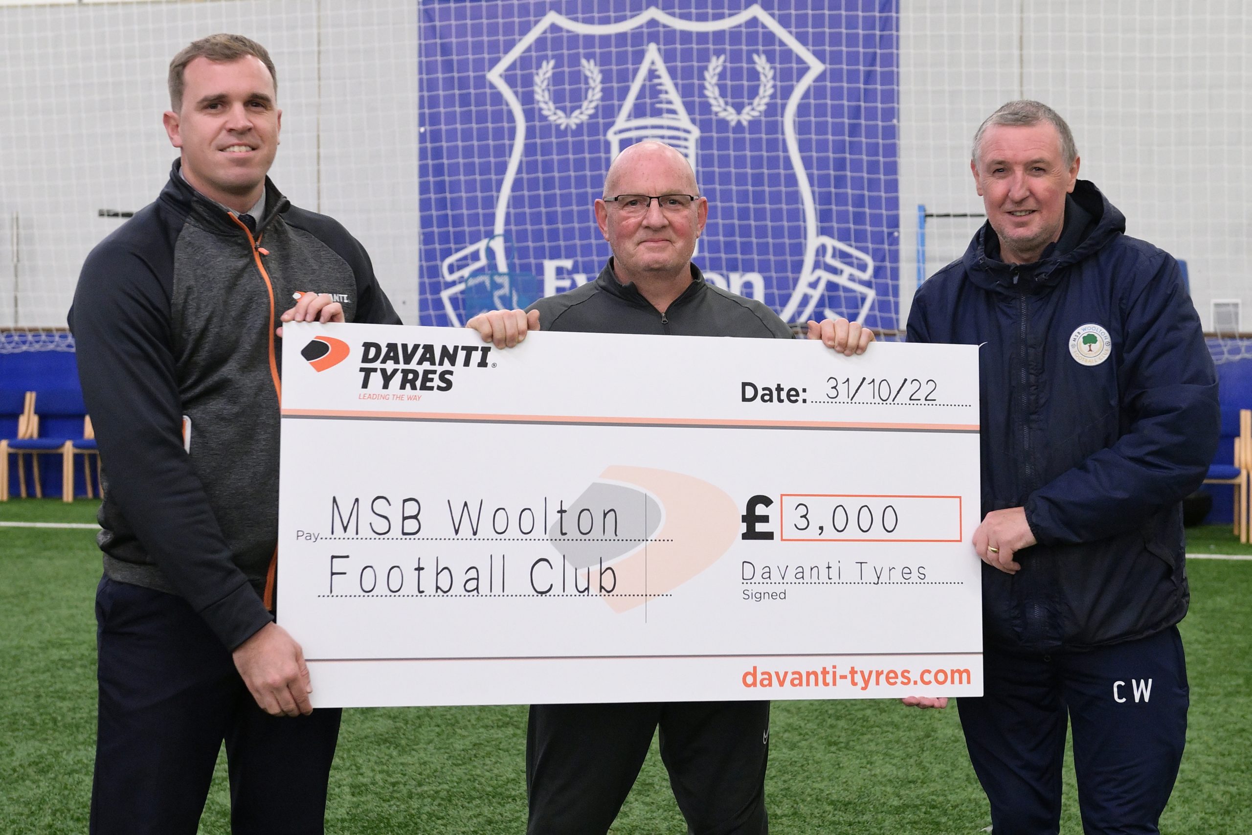 Davanti and Everton reward grassroots football club following arson ...